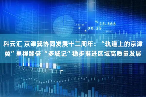 科云汇 京津冀协同发展十二周年：“轨道上的京津冀”里程翻倍 “多城记”稳步推进区域高质量发展