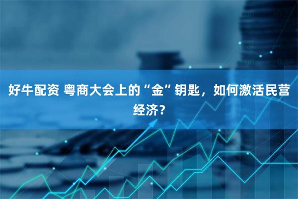 好牛配资 粤商大会上的“金”钥匙，如何激活民营经济？